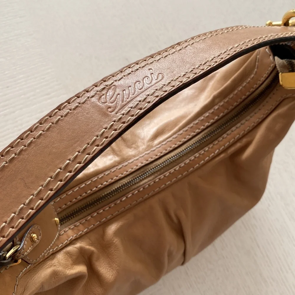 🌼 GUCCI - Authentic Medium Jockey Hobo Bag 🌼 - Picture 3 of 14